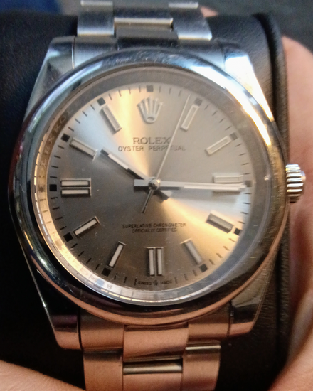 No Reserve - Rolex Oyster Perpetual 36MM Silver Dial Oyster Bracelet (126000)