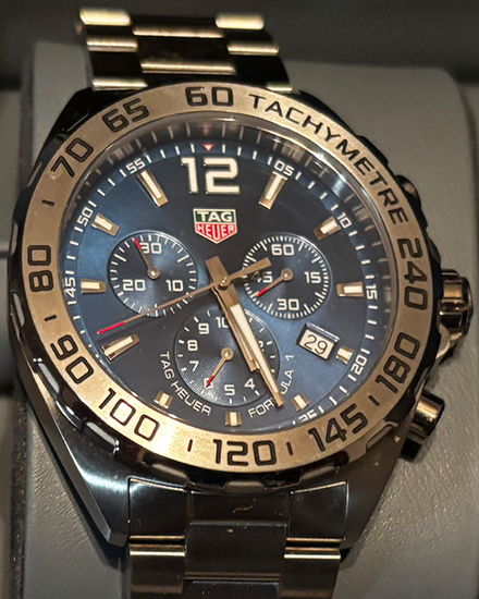 2025 Tag Heuer Formula 1 Chronograph 43MM Blue Dial Steel Bracelet (CAZ101K.BA0842)
