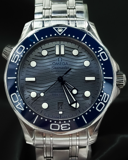 2024 Omega Seamaster Diver 300M 42MM Grey Dial Steel Bracelet (210.30.42.20.06.001)