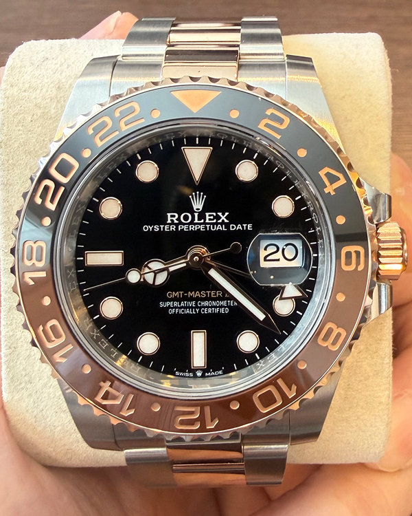 2025 Rolex GMT-Master II "Rootbeer" 40MM Black Dial Two-Tone Oyster Bracelet (126711CHNR)