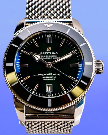 2023 Breitling Superocean Heritage 46MM Green Dial Steel Bracelet (AB2020121L1A1)