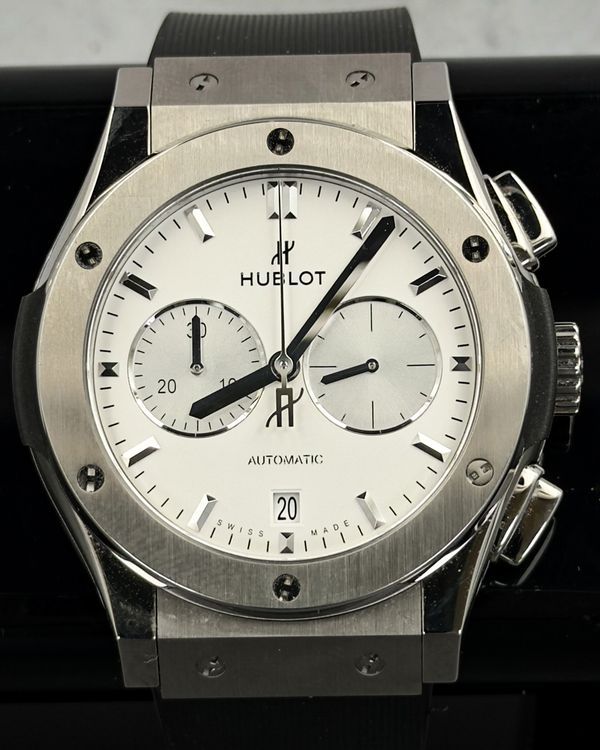2023 Hublot Classic Fusion Chronograph 42MM White Dial Rubber Strap (541.NX.2611.LR)