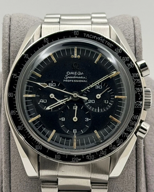 Omega Speedmaster Professional Moonwatch 42MM Black Dial Steel Bracelet (105.012)