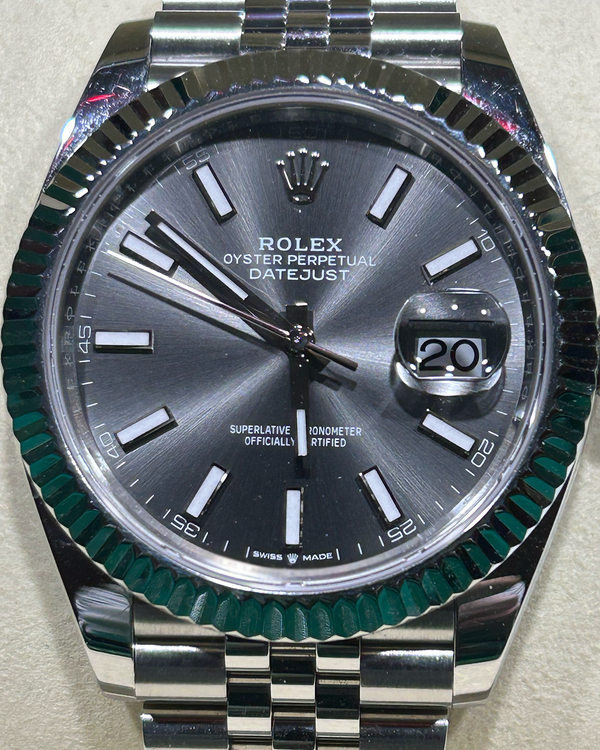 2025 Rolex Datejust 41MM Aftermarket Slate Dial Jubilee Bracelet (126300)