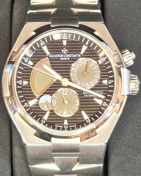 2013 Vacheron Constantin Overseas Dual Time 42MM Black Dial Steel Bracelet (47450/B01A-9227)