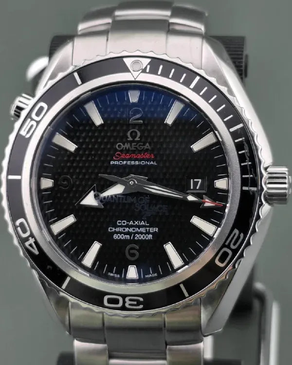 2010 Omega Seamaster Planet Ocean "007 Quantum Of Solace" L.E. 45.5MM Black Dial Steel Bracelet (222.30.46.20.01.001)