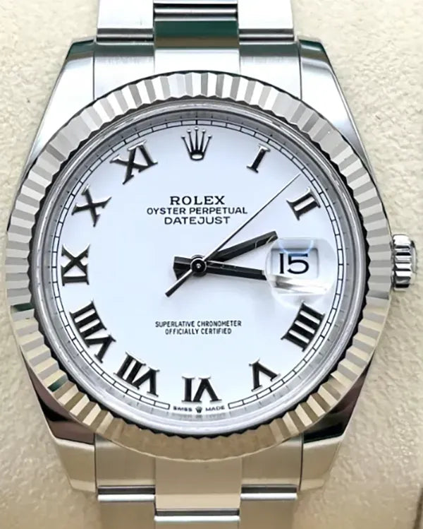 2021 Rolex Datejust 41MM White Dial Oyster Bracelet (126334)