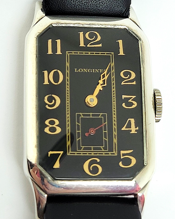 Longines Vintage 31.3MM Black Dial Aftermarket Leather Strap (Cal. 9.47N)