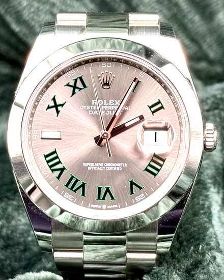 2024 Rolex Datejust "Wimbledon" 41MM Slate Dial Oyster Bracelet (126300)