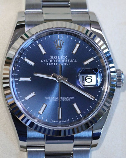 2026 Rolex Datejust 36MM Blue Dial Oyster Bracelet (126234)