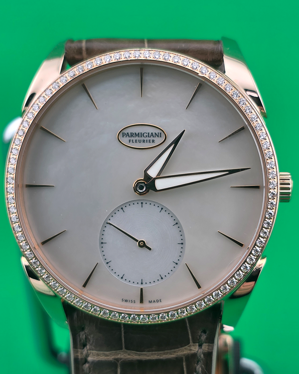Parmigiani Fleurier Tonda 1950 39MM Mother Of Pearl Dial Leather Strap (PFC267-1063300)