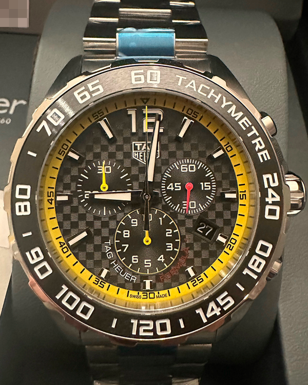 Tag Heuer Formula 1 43MM Quartz Black Dial Steel Bracelet (CAZ101AC.BA0842)