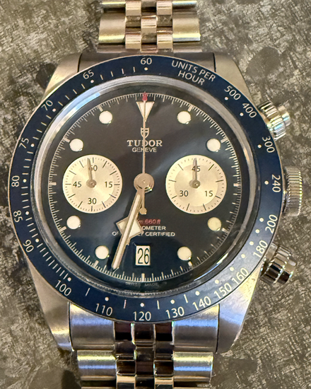 2025 Tudor Black Bay Chrono 41MM Blue Dial Steel Bracelet (79360B)