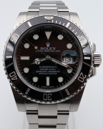 2014 Rolex Submariner Date 40MM Black Dial Oyster Bracelet (116610LN)