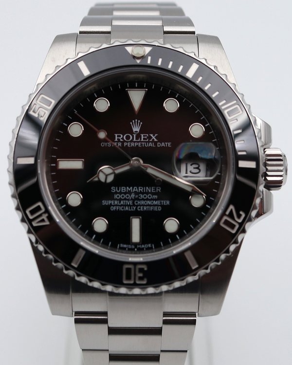 2014 Rolex Submariner Date 40MM Black Dial Oyster Bracelet (116610LN)