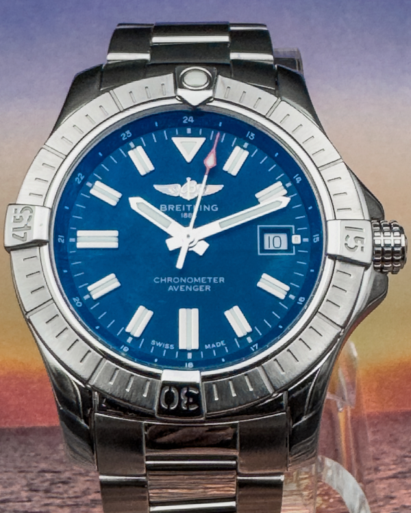 Breitling Avenger 43MM Blue Dial Steel Bracelet (A17318)