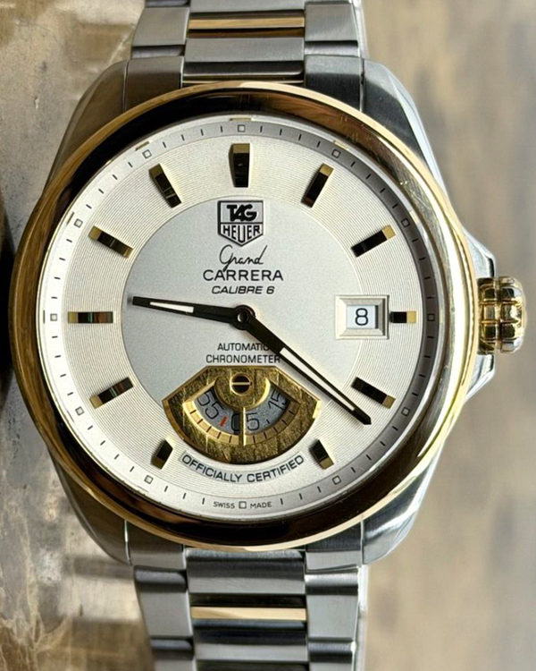 Tag Heuer Carrera Grand Carrera 40MM Silver Dial Two-Tone Bracelet (WAV515B.BD0903)