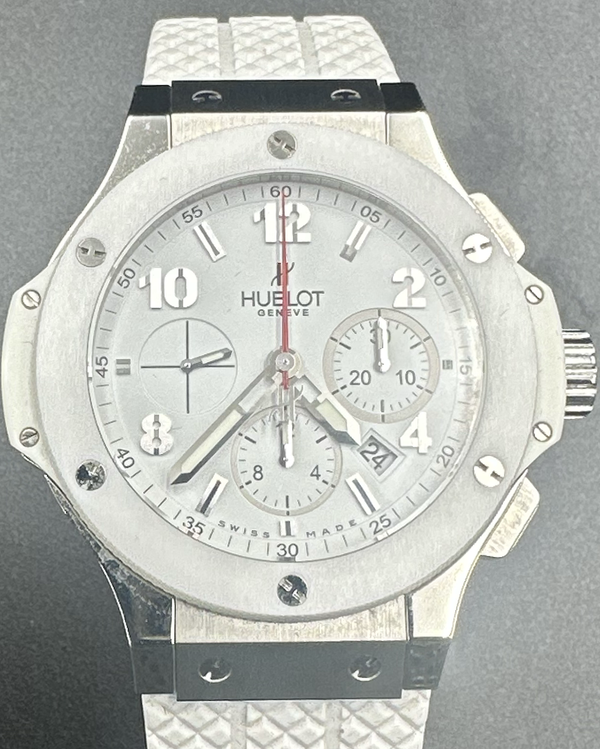 Hublot Big Bang Chronograph 44MM White Dial Rubber Strap (301.SE.230.RW)