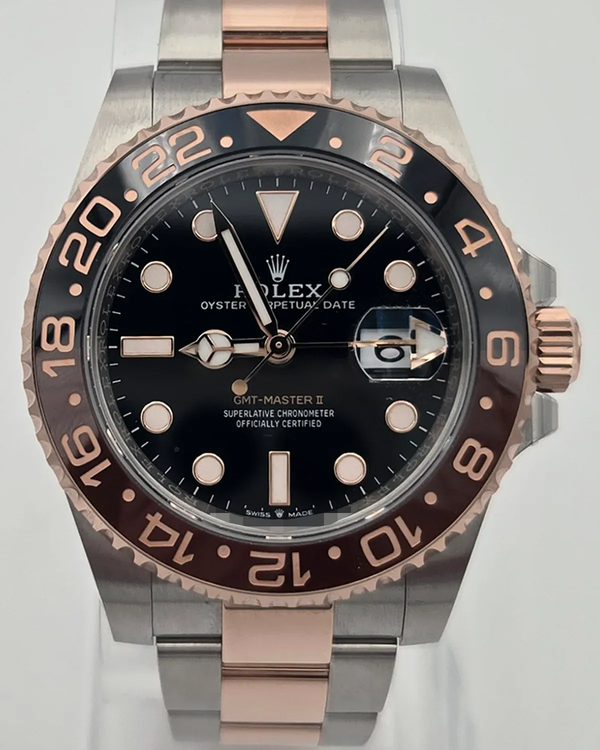 2025 Rolex GMT-Master II "Rootbeer" 40MM Black Dial Two-Tone Oyster Bracelet (126711CHNR)