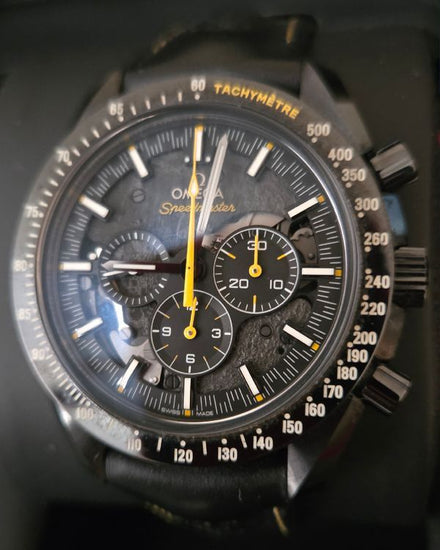 2019 Omega Speedmaster Dark Side Of The Moon "Apollo 8" 44.25MM Skeleton Dial Leather Strap (311.92.44.30.01.001)