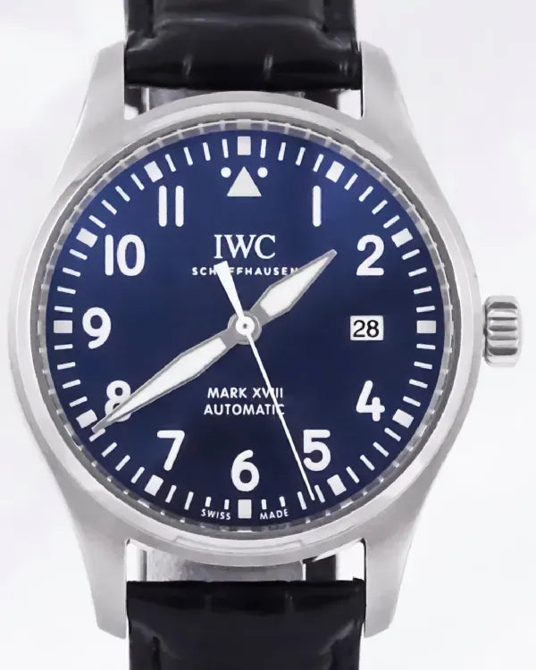 IWC Schaffhausen Pilot Mark XVIII "Le Petit Prince" 40MM Blue Dial Leather Strap (IW327004)