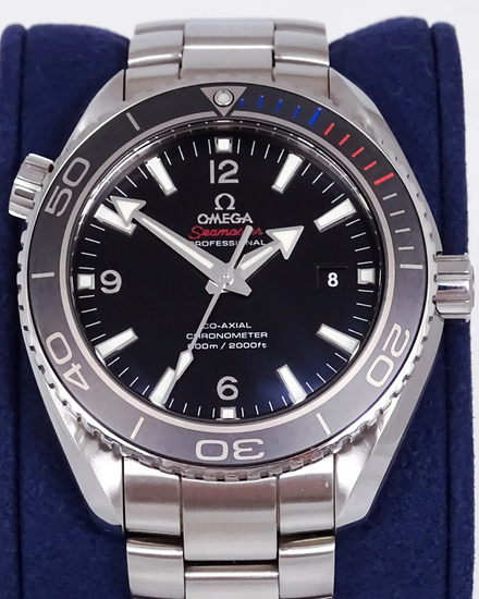 2014 Omega Seamaster Planet Ocean 600M "Sochi 2014" L. E. 45.5MM Black Dial Steel Bracelet (522.30.46.21.01.001)