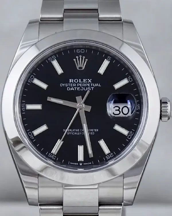 2019 Rolex Datejust 41MM Black Dial Oyster Bracelet (126300)