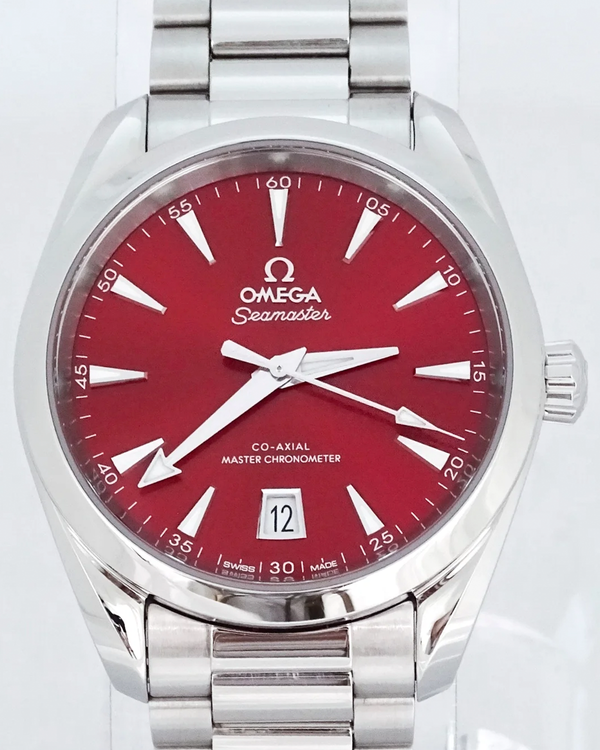 2024 Omega Seamaster Aqua Terra "Shades" 38MM Red Dial Steel Bracelet (220.10.38.20.13.003)