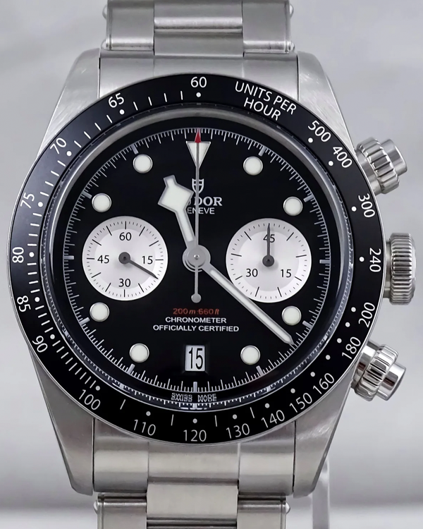 2022 Tudor Black Bay Chrono 41MM Black Dial Steel Bracelet (79360N)