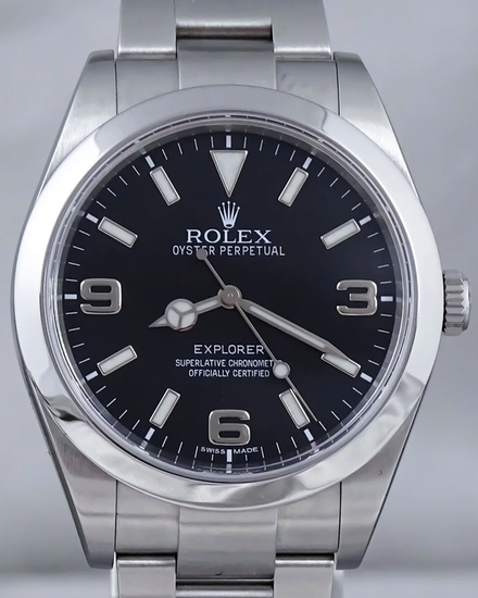 2010 Rolex Explorer 39MM Black Dial Oyster Bracelet (214270)
