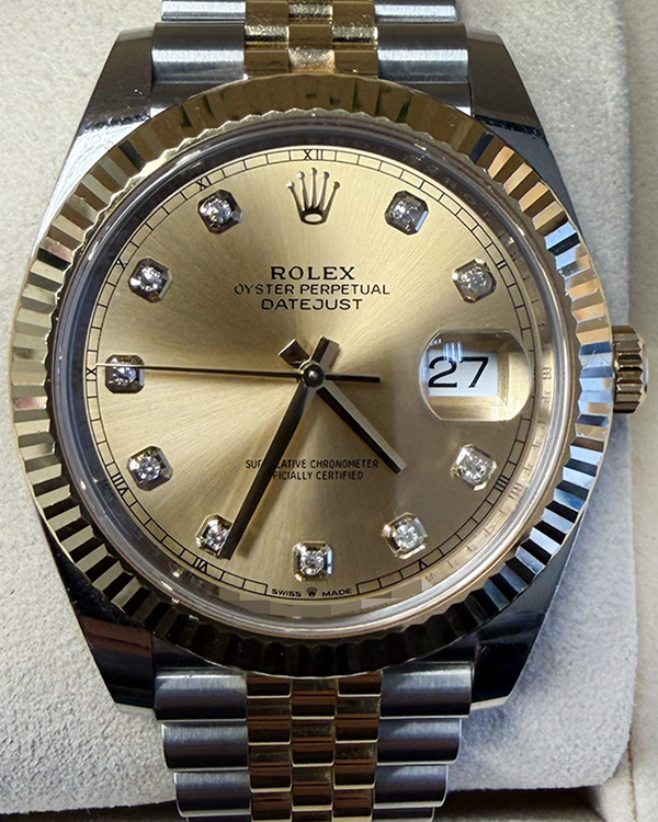 2020 Rolex Datejust 41MM Champagne Dial Two-Tone Jubilee Bracelet (126333)
