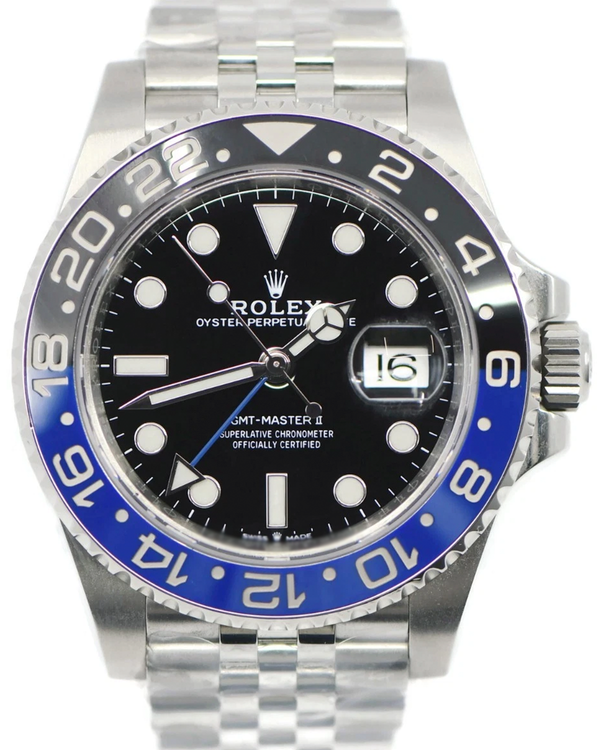 Rolex GMT-Master II "Batgirl" 40mm Black Dial Jubilee Bracelet (126710BLNR)