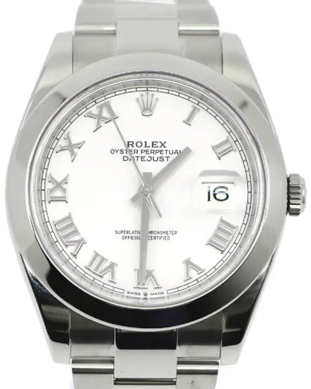 2025 Rolex Datejust 41MM White Dial Oyster Bracelet (126300)