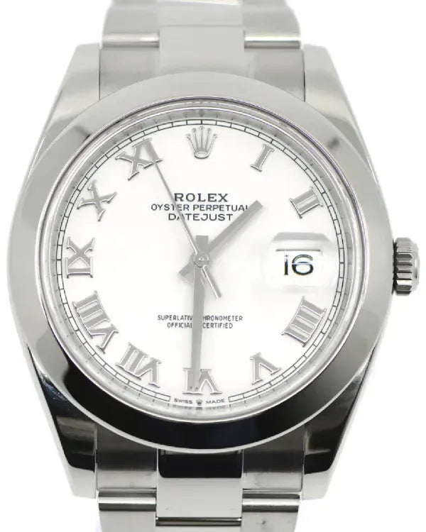 2025 Rolex Datejust 41MM White Dial Oyster Bracelet (126300)