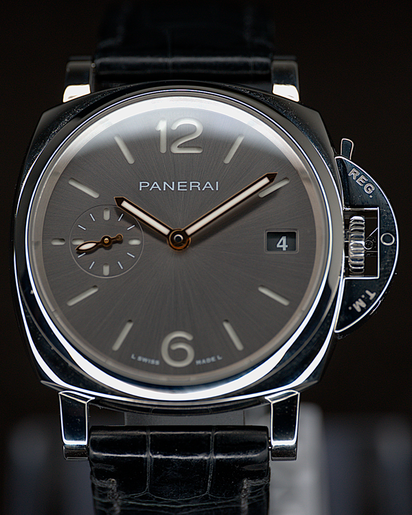 2021 Panerai Luminor Due 38MM Grey Dial Leather Strap (PAM01247)