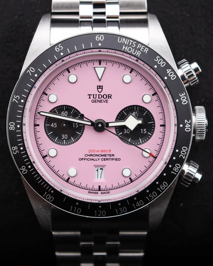 2025 Tudor Black Bay Chrono "Flamingo" 41MM Pink Dial Steel Bracelet (79360N)