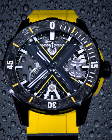 2024 Ulysse Nardin Diver X Skeleton L.E. 44MM Skeleton Dial Rubber Strap (3723-170LE-2A-BLACK/3B)