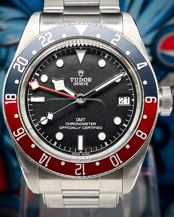 2021 Tudor Black Bay GMT "Pepsi" 41MM Black Dial Steel Bracelet (79830RB)