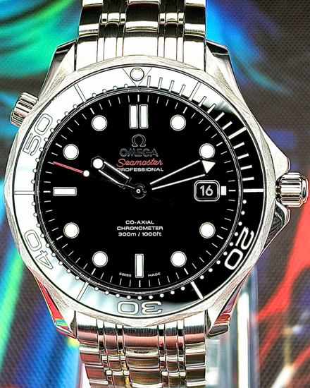 2017 Omega Seamaster Diver 300M 41MM Black Dial Steel Bracelet (212.30.41.20.01.003)