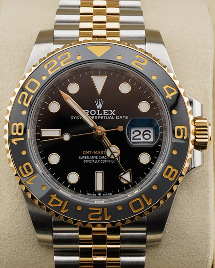 2024 Rolex GMT-Master II "Bumblebee" 40MM Black Dial Two-Tone Jubilee Bracelet (126713GRNR)