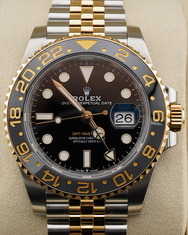 2024 Rolex GMT-Master II "Bumblebee" 40MM Black Dial Two-Tone Jubilee Bracelet (126713GRNR)