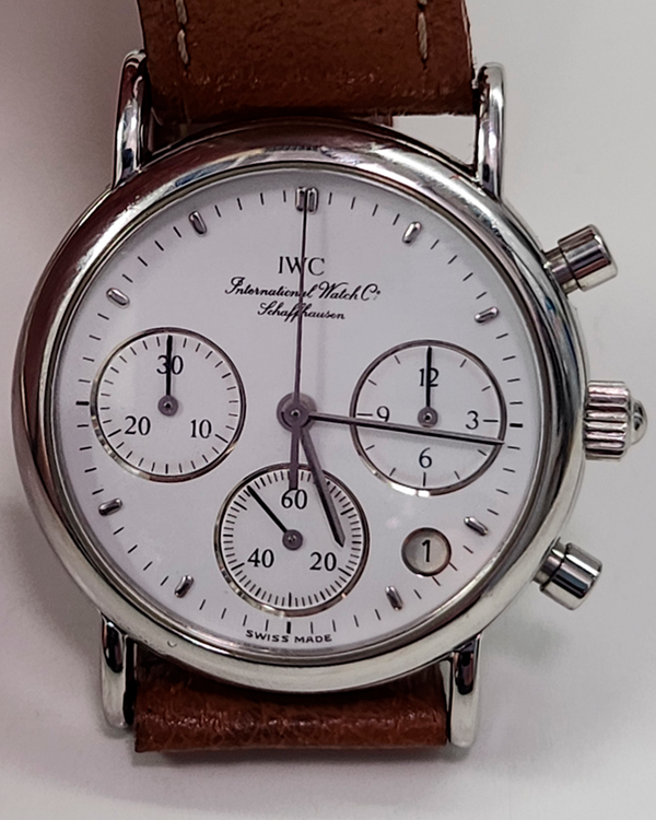 IWC Schaffhausen Portofino Ladies 25MM Quartz White Dial Leather Strap (IW3730)