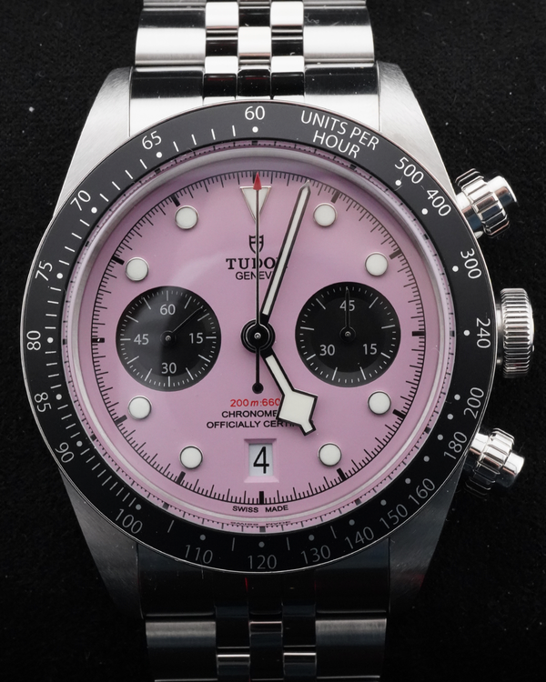 2024 Tudor Black Bay Chrono "Flamingo" 41MM Pink Dial Steel Bracelet (79360N)