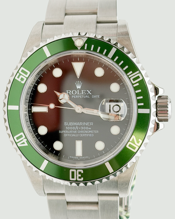 2010 Rolex Submariner Date "Kermit" 40MM Black Dial Oyster Bracelet (16610V)