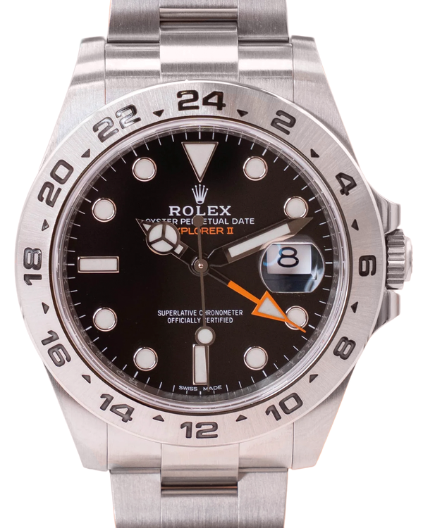 Rolex Explorer II 42MM Black Dial Oyster Bracelet (216570)