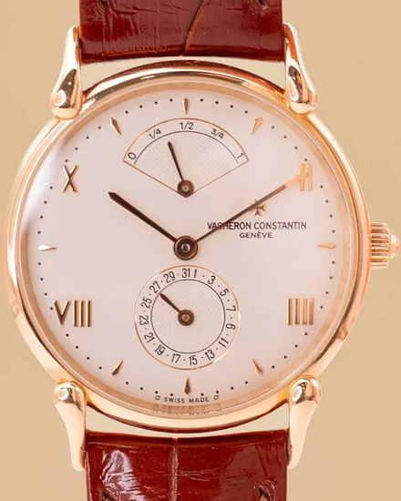 1997 Vacheron Constantin Historiques Tour De L'ile 31MM White Dial Leather Strap (48100/000R-3)