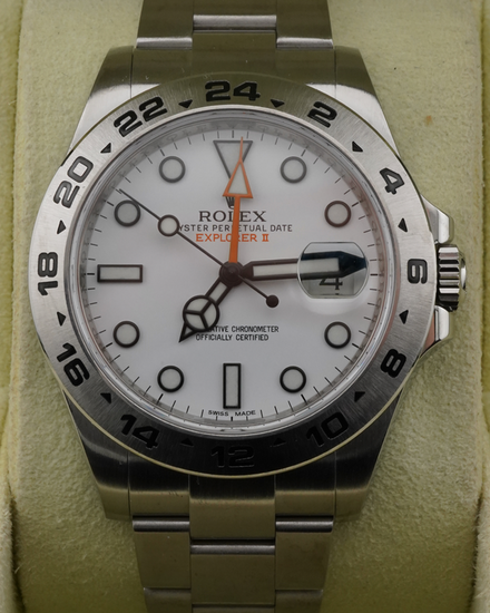 2014 Rolex Explorer II "Polar" 42MM White Dial Oyster Bracelet (216570)