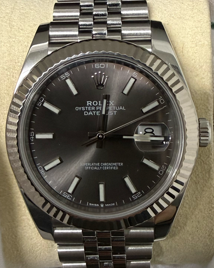 2019 Rolex Datejust 41MM Slate Dial Jubilee Bracelet (126334)