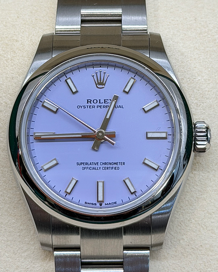 No Reserve - 2025 Rolex Oyster Perpetual 31MM Lavender Dial Oyster Bracelet (277200)