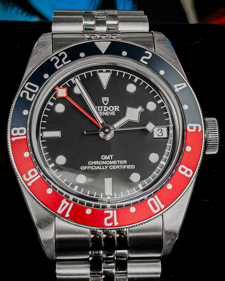 No Reserve - 2020 Tudor Black Bay GMT "Pepsi" 41MM Black Dial Aftermarket Steel Bracelet (79830RB)